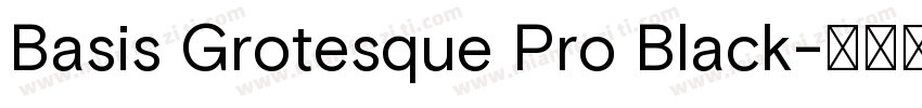Basis Grotesque Pro Black字体转换